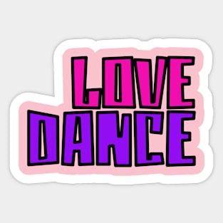 Love Dance Pink Violet by PK.digart Sticker